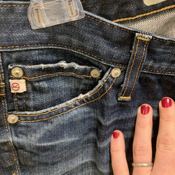 NWOT AG Adriano Goldschmied Petite Boot Cut Jean Dark Wash 28 - Picture 6 of 6
